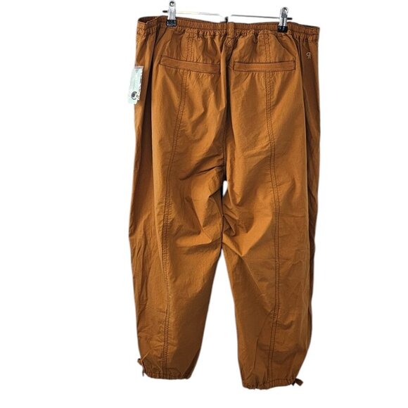 Anthropologie Pilcro Tactical Utility Pants, Brown, Tie Bottom, Plus Size, 1X - Picture 3 of 12